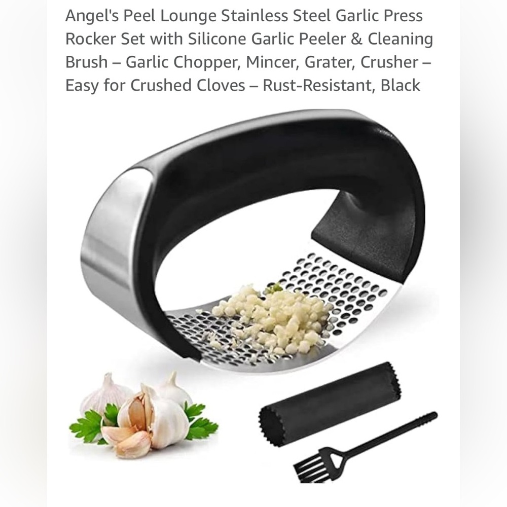 Stainless Steel Garlic Press
